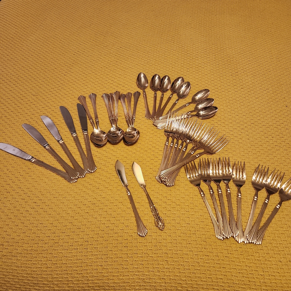 Luxurious Gold Flatware Set Home Concepts